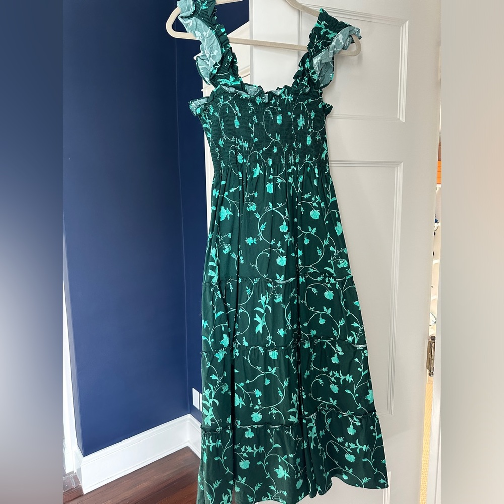 Hill House Home Ellie Nap Dress size Small green print